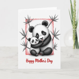 Striped Bears Hugs Greeting Card