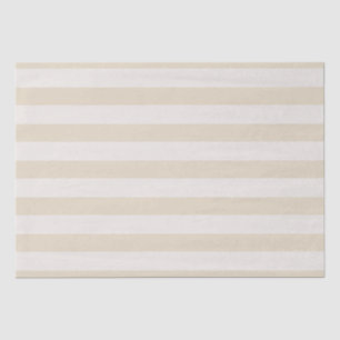Striped Beige Ivory Tissue Paper