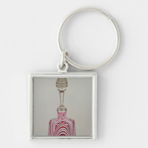 Striped bell, by Nailsea Key Ring