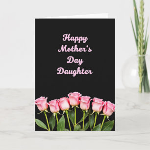 Striped Best Daughter Ever Card
