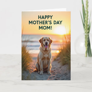 Striped Best Dog Ever Card