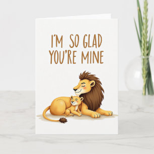 Striped Best Felines Love Card