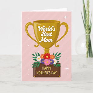 Striped Best Mom Award Card