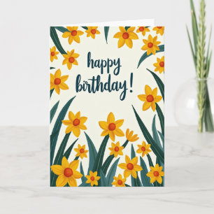 Striped Birthday Bloom Card