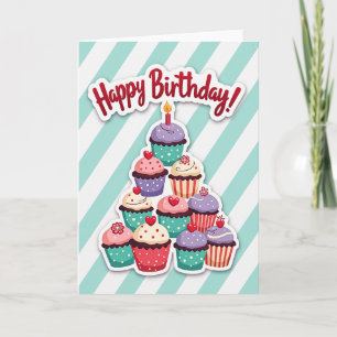 Striped Birthday Treat Card