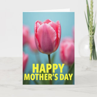 Striped Bloom Mothers Day Card