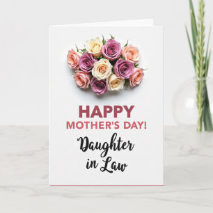 Striped Blooms Daughter In Law Card