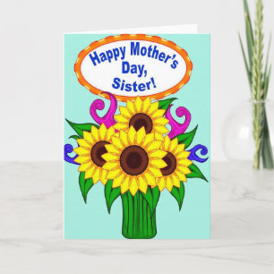 Striped Blooms Greeting Card