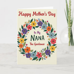 Striped Blooms Of Love Card