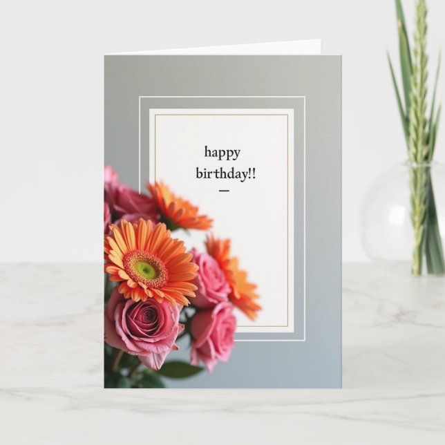 Striped Blossom Art Card (Front)