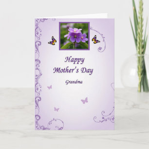 Striped Blossom Family Card