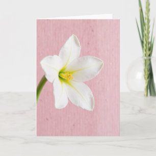 Striped Blossom Greeting Card