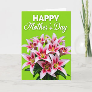 Striped Blossom Thanks Card