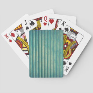 Striped Blue Lines Playing Cards
