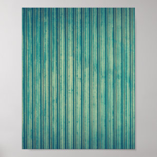 Striped Blue Lines Poster