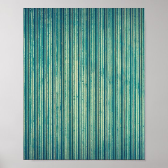 Striped Blue Lines Poster (Front)