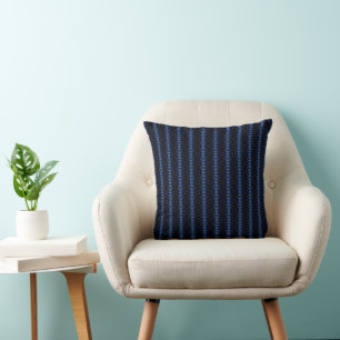 Striped Blue Too Cushion
