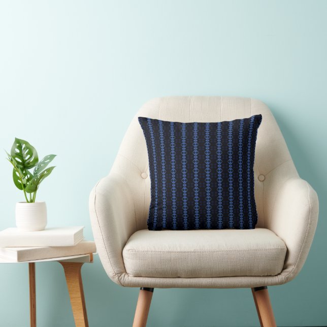 Striped Blue Too Cushion (Chair)