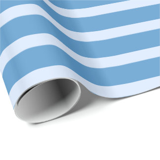 Striped Blue Wrapping Paper
