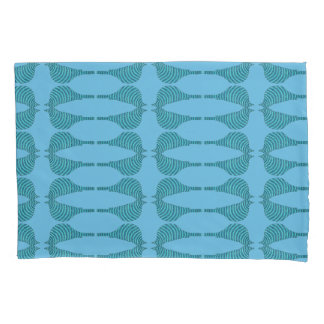 Striped Bluebird Pillowcase