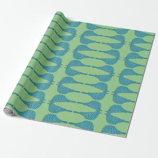 Striped Bluebird  Wrapping Paper