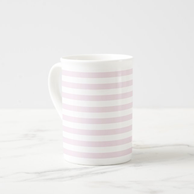 Striped bone china mug (Front Left)