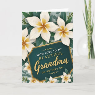Striped Botanical Love Card