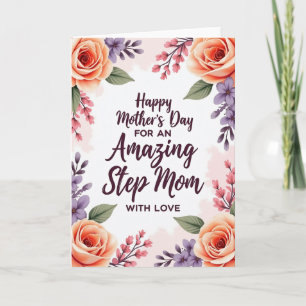 Striped Botanical Thanks Card