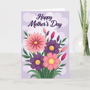 Striped Bouquet Appreciation Card