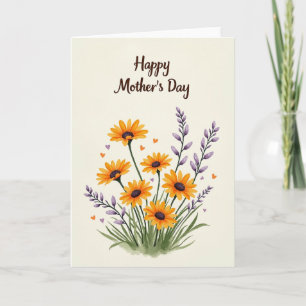 Striped Bouquet Happy Day Card