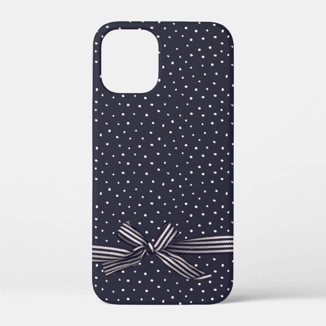 striped bow on polka dot Case-Mate iPhone case (Back)
