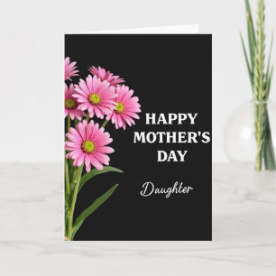 Striped Bright Bloom Mothers Day Card