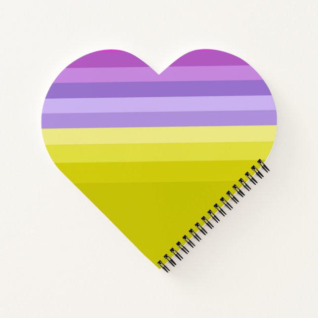 Striped, bright notebook (Back)