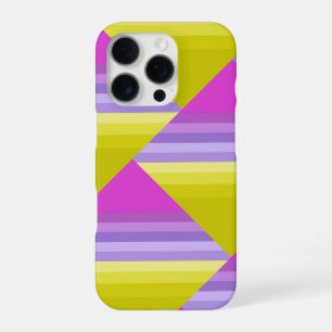 Striped, bright , rainbow iPhone 16 pro case