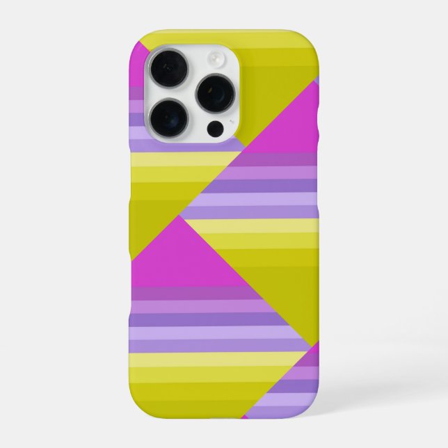 Striped, bright , rainbow iPhone case (Back)