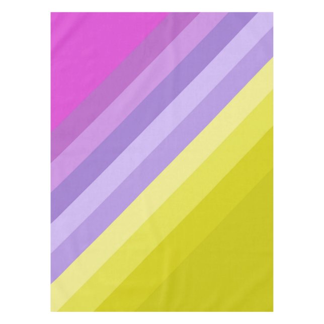 Striped, bright tablecloth (Front)
