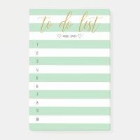 Striped Brush Lettered To Do List