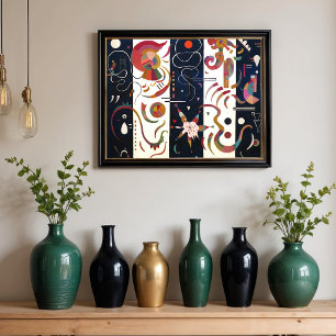 Striped by Wassily Kandinsky Poster