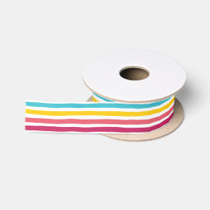 Striped Candy! Cute Colourful Fun Ribbon Satin Ribbon
