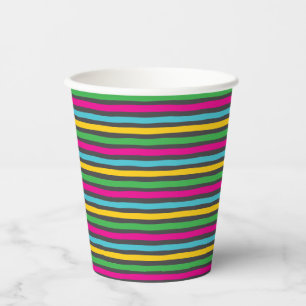 Striped Candy Cute Fun Funky Customisable Paper Cups