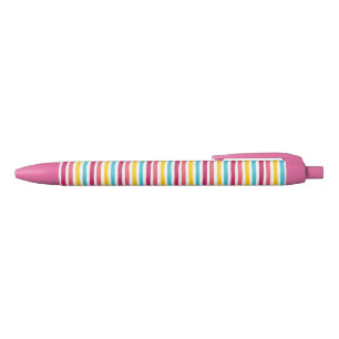 Striped Candy! Happy Fun Colourful Pen