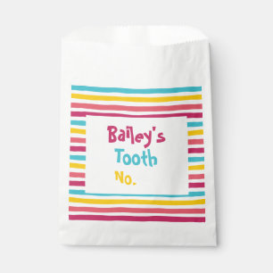 Striped Candy Number It Yourself Fun Tooth Bag