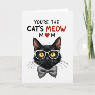 Striped Cats Meow Greeting Card