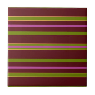 Striped Ceramic Tile