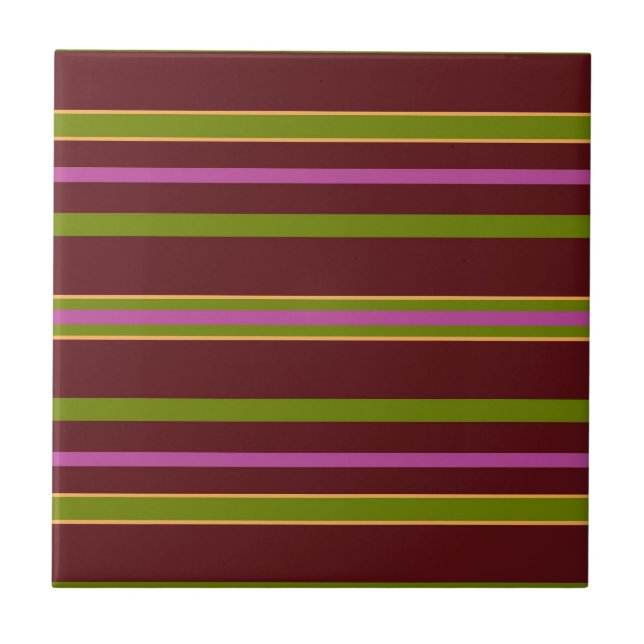 Striped Ceramic Tile (Front)