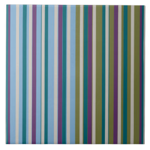 Striped Ceramic Tile