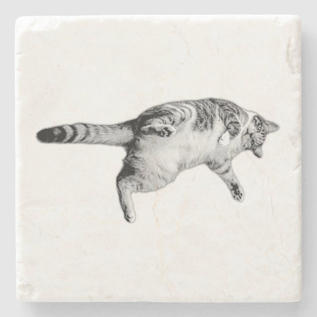 Striped Charm for the Table Stone Coaster (Front)