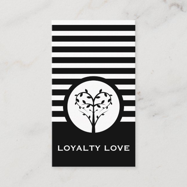 Striped Chic Loyalty Tree (Front)