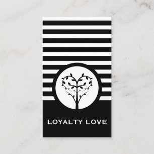 Striped Chic Loyalty Tree Card