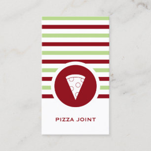 Striped Chic Pizzeria Business Card